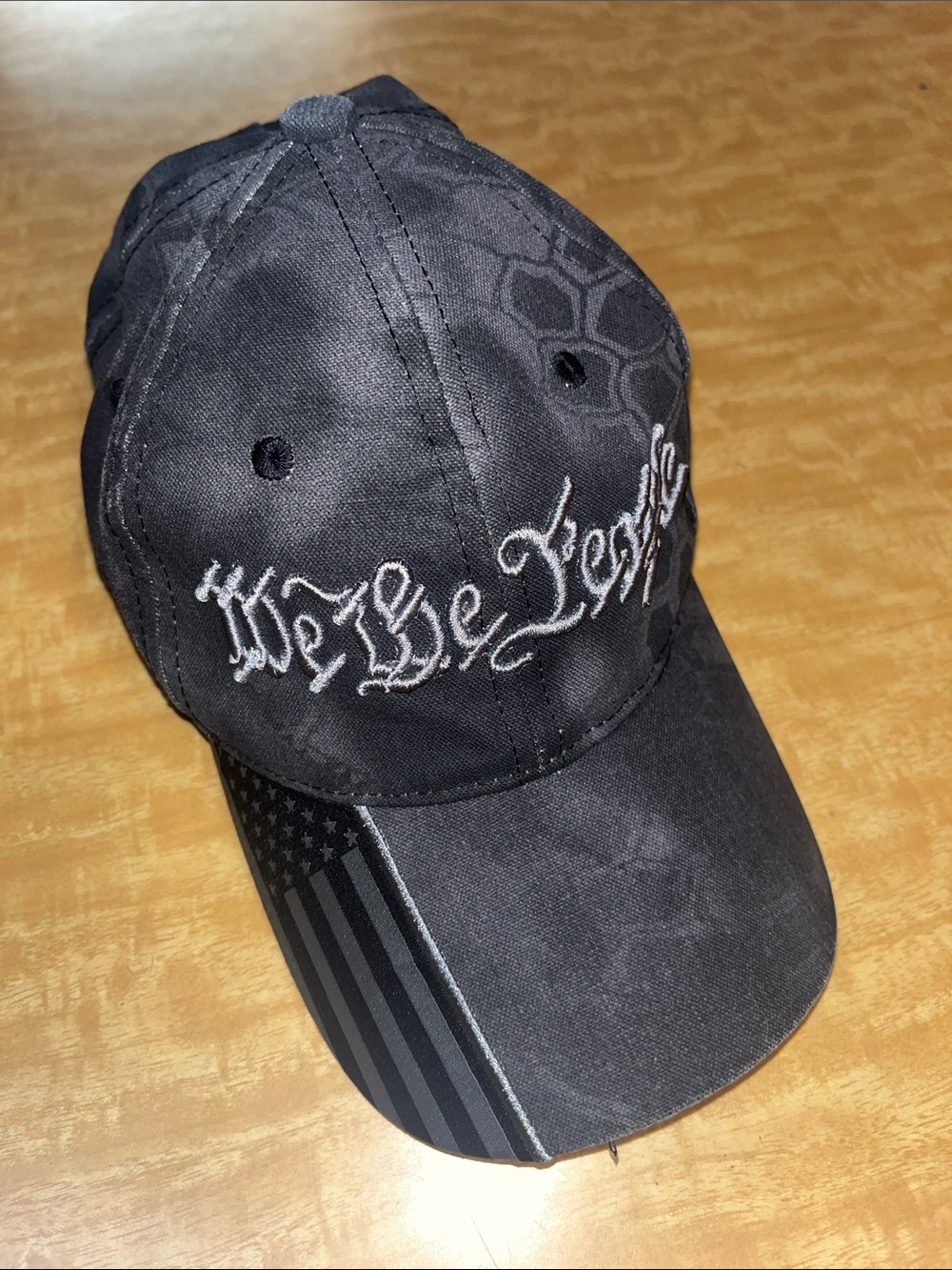 Kryptek “We The People” Grey / Black Embroidered Baseball Cap